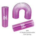 Translucent Colored Tall Coil Spring, 4" - Purple